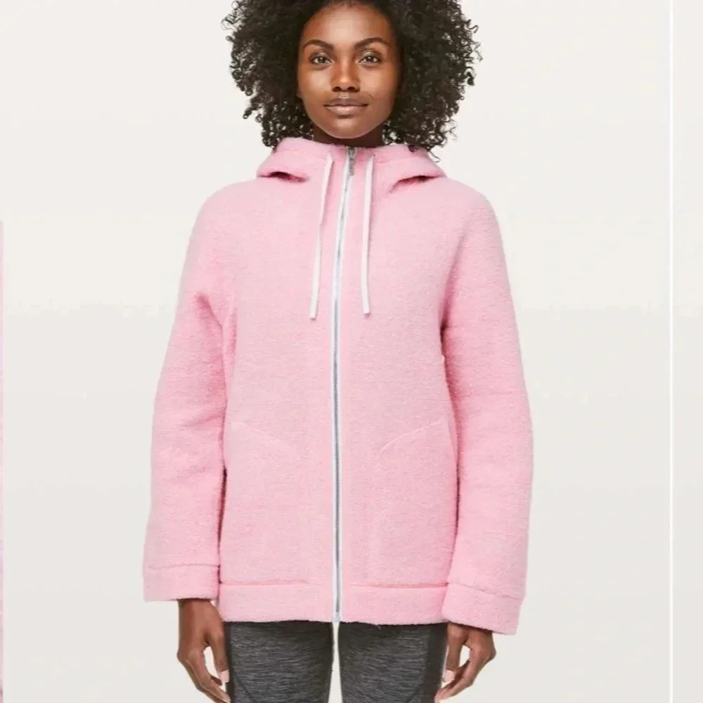 Lululemon So Sherpa Hooded Jacket Size 10 - Picture 2 of 14